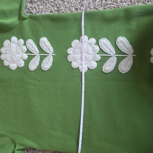 Frances Valentine Green Marino Wool Sweater Dress - Picture 9 of 10